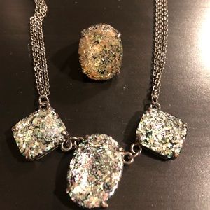 Premier Designs ring and necklace set